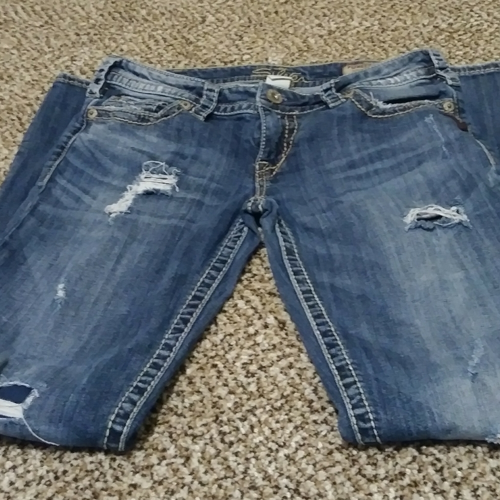 Silver Suki Jeans